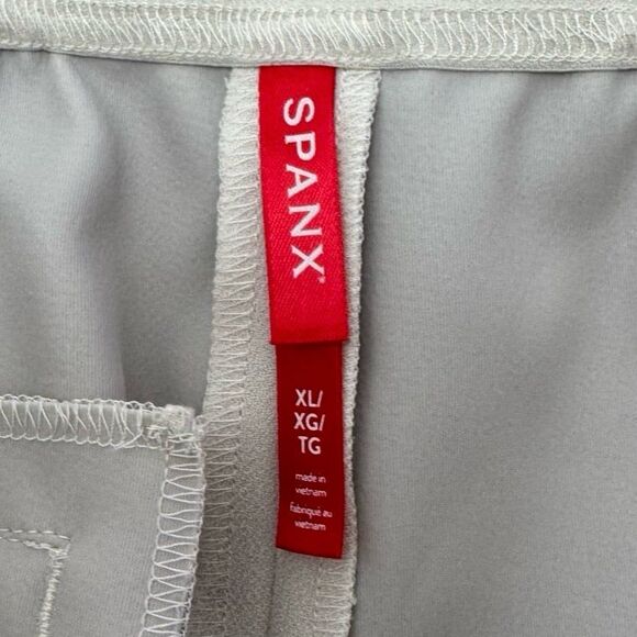 NWT Spanx Opacity Crepe Trouser Pants in Parchment Size XL Tall - Picture 8 of 10